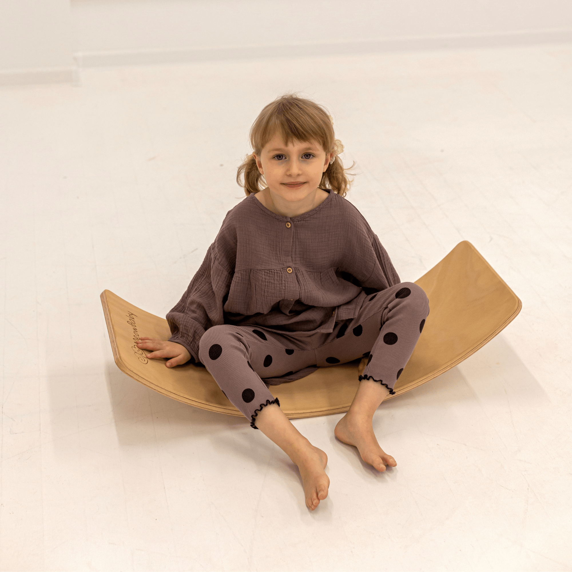 Meowbaby Deska do Balansowania dla Dziecka - Balance Board | Naturalna
