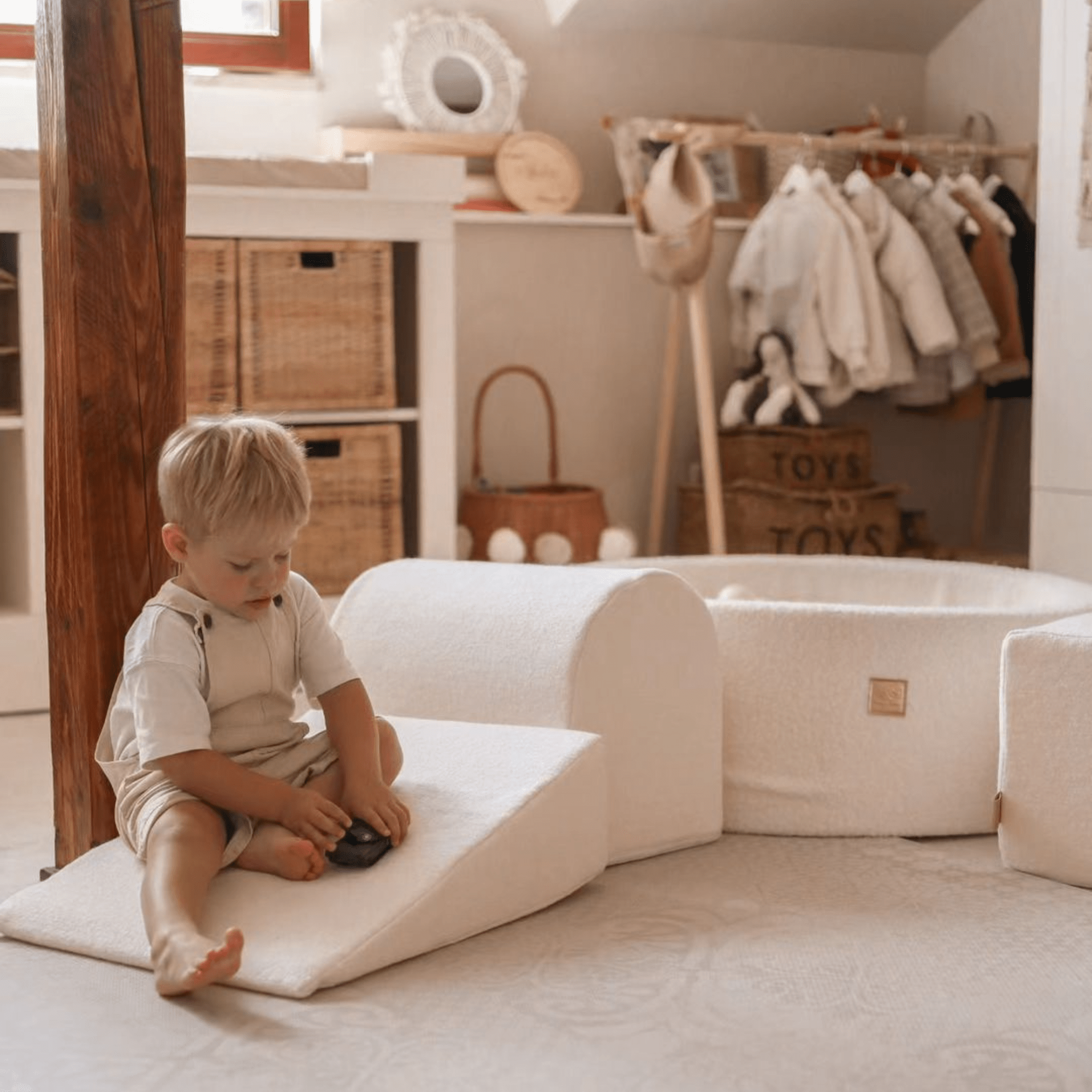 Meowbaby Piankowy Plac Zabaw dla Dzieci | Shape Set | Boucle