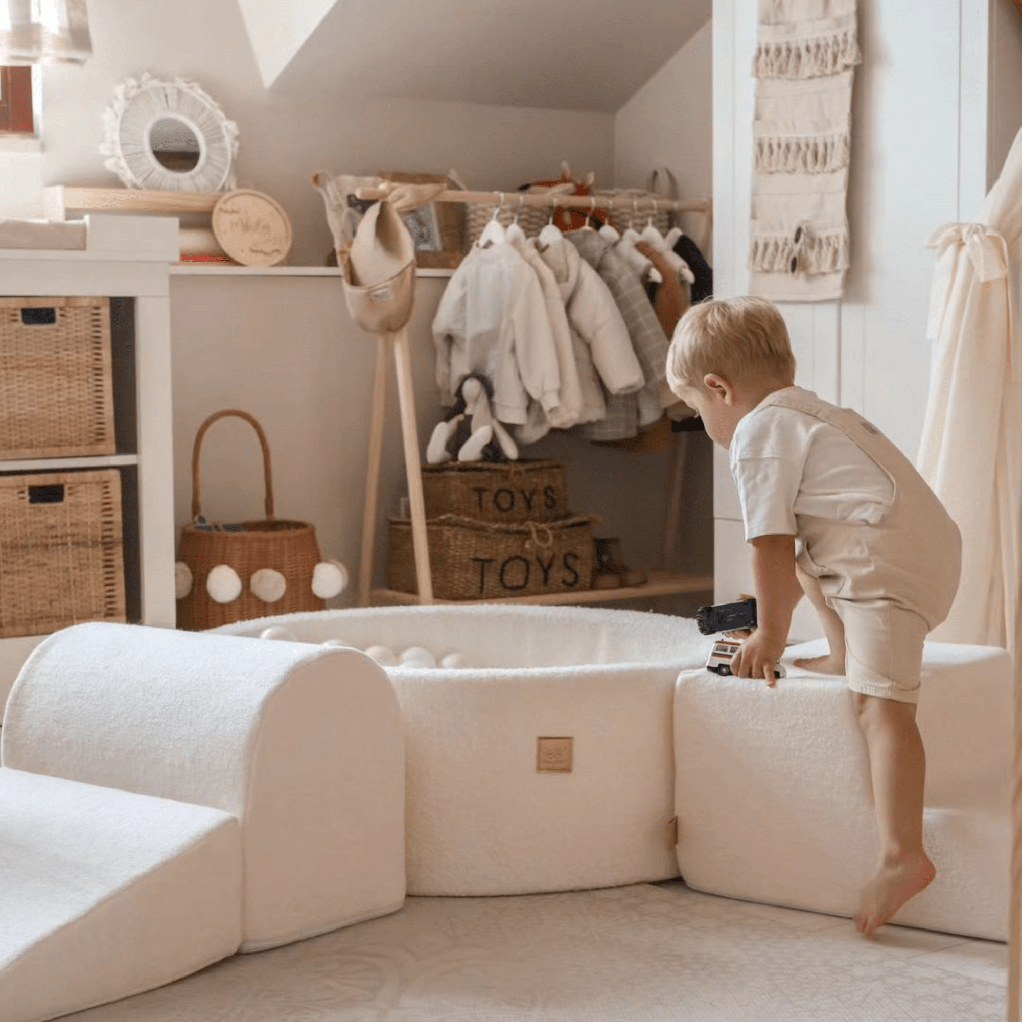 Meowbaby Piankowy Plac Zabaw dla Dzieci | Shape Set | Boucle