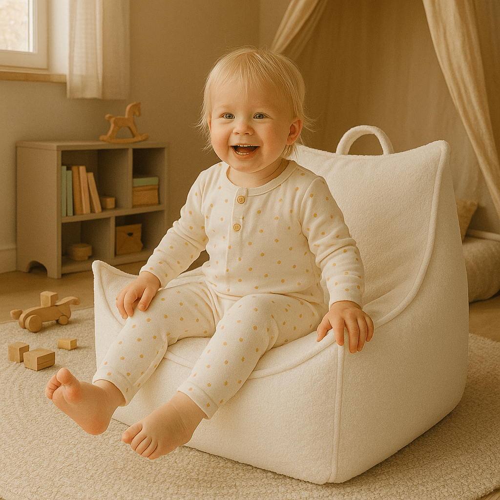 Meowbaby Pufa dla Dziecka - Sako Bag | Boucle