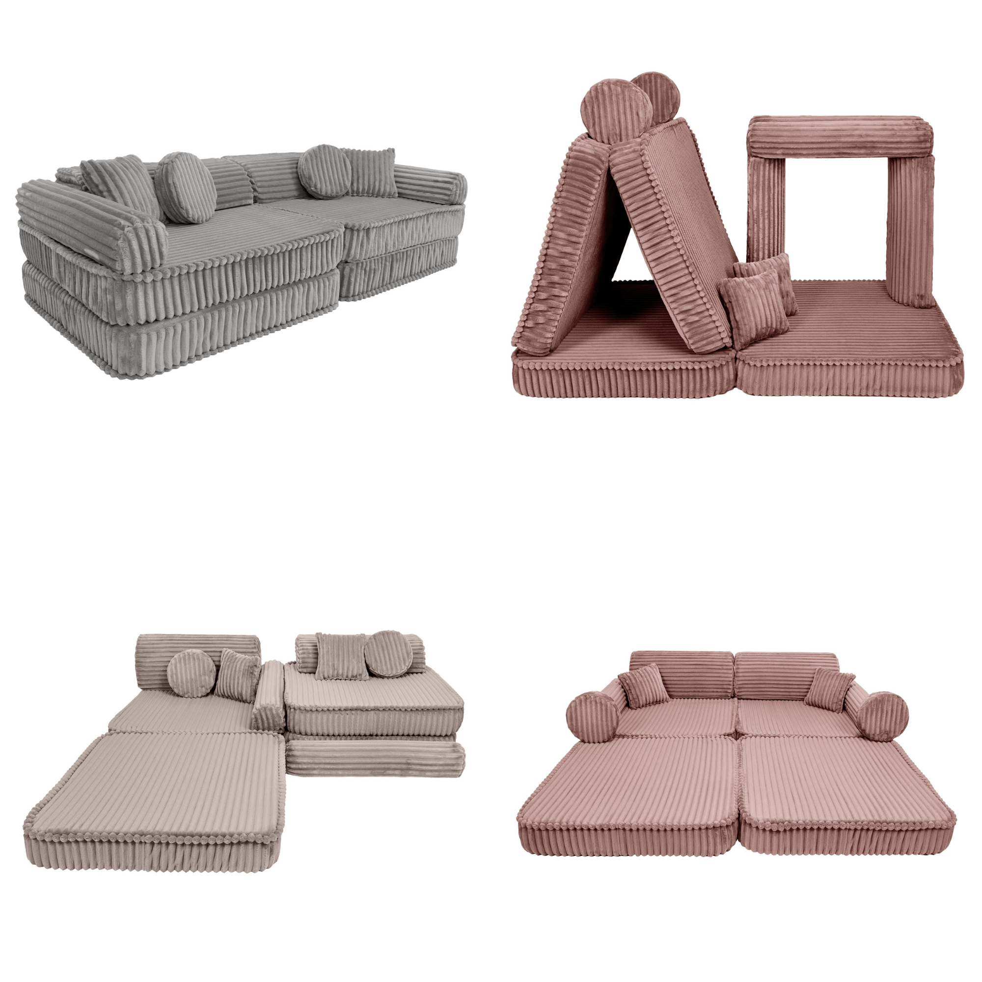 Meowbaby Sofa Modułowa dla Dziecka – 10 Elementów | Churros