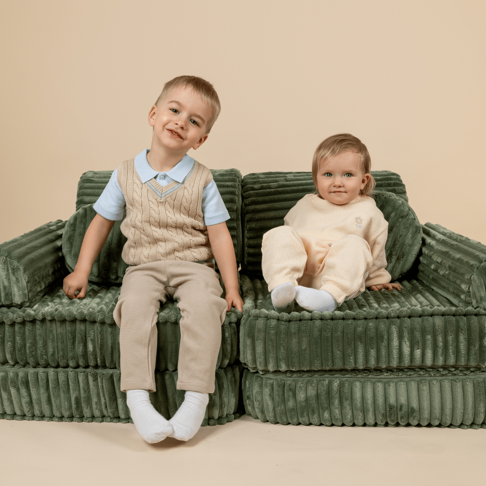 Meowbaby Sofa Modułowa dla Dziecka Basic - 4 Elementy | Churros