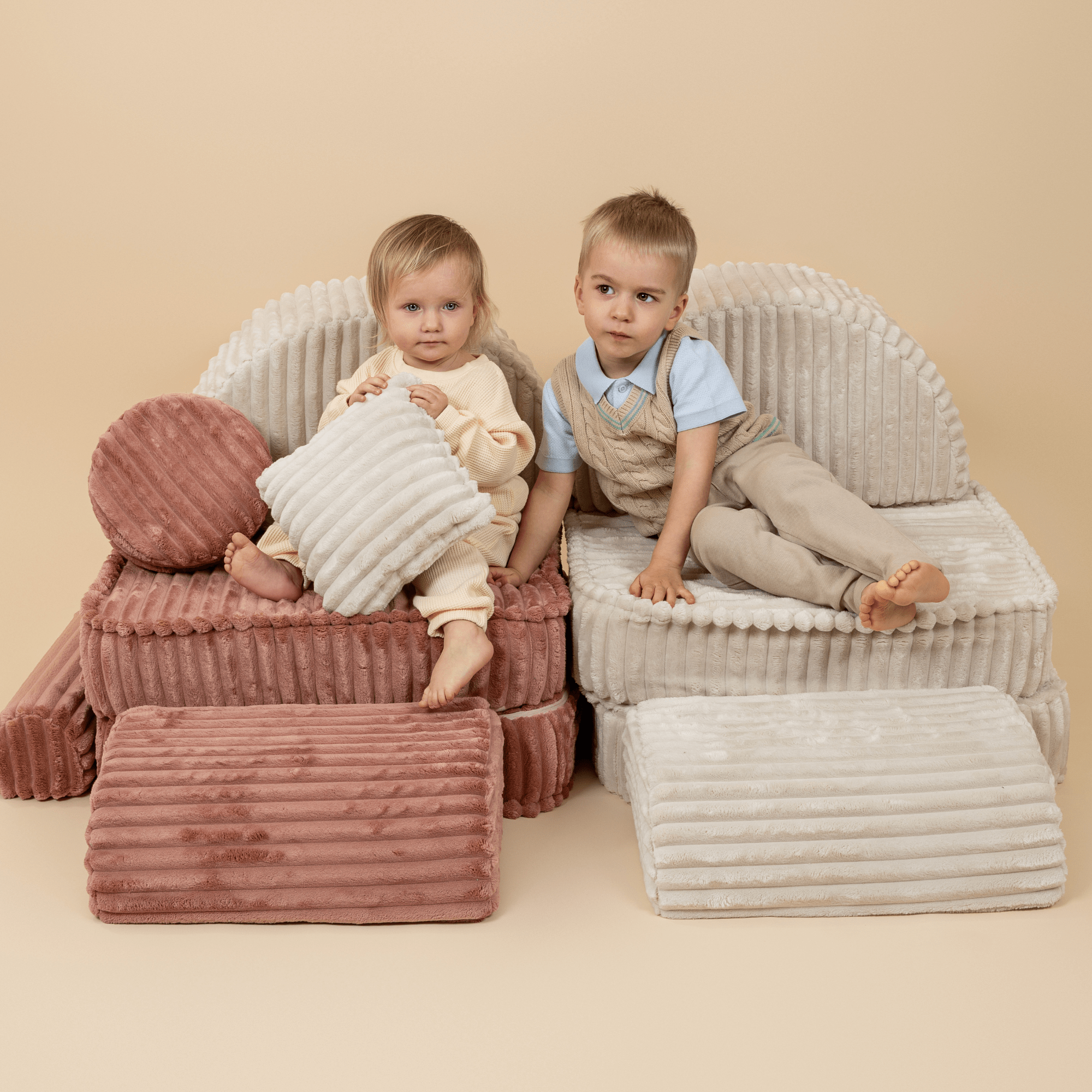 Meowbaby Sofa Modułowa dla Dziecka Max - 12 Elementów | Aesthetic
