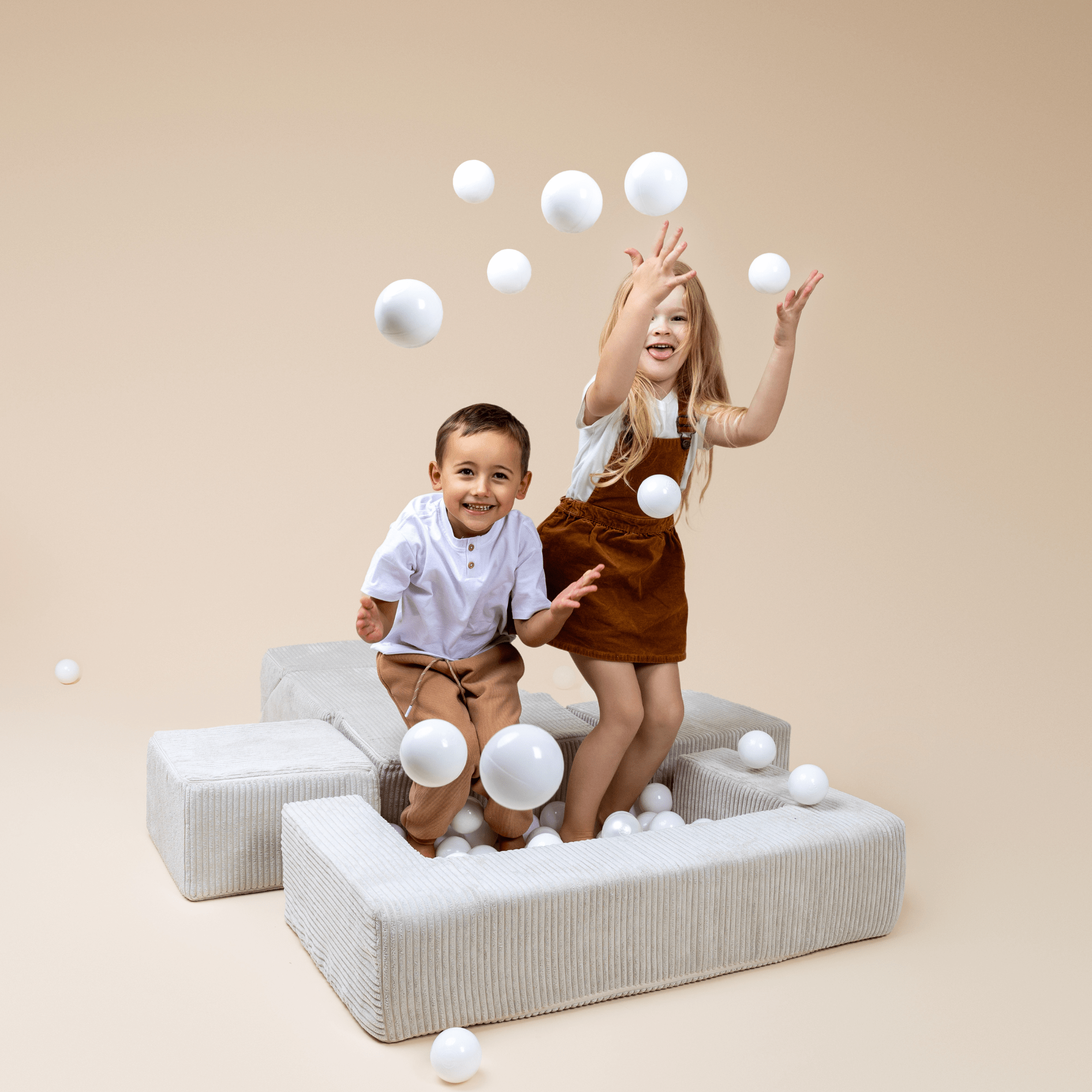 Meowbaby Sofa Modułowa dla Dziecka Bricks – 6 Elementów | Aesthetic