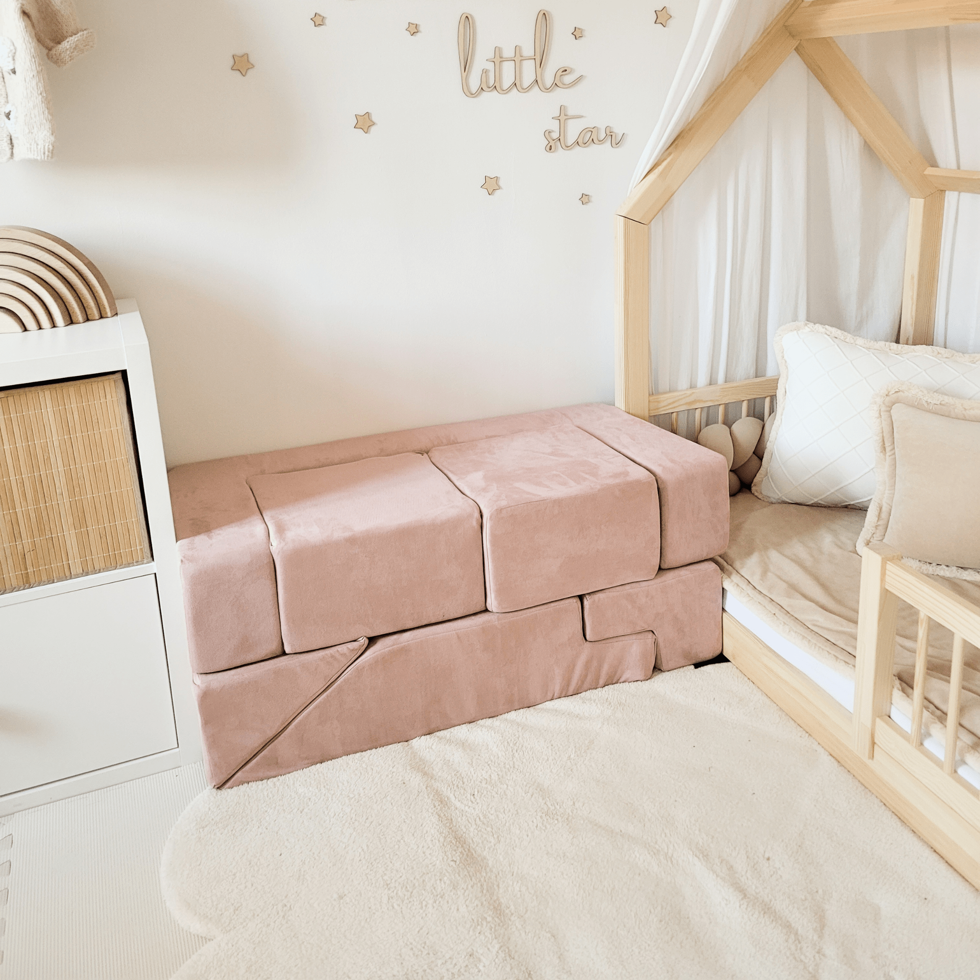 Meowbaby Sofa Modułowa dla Dziecka Bricks – 6 Elementów | Velvet