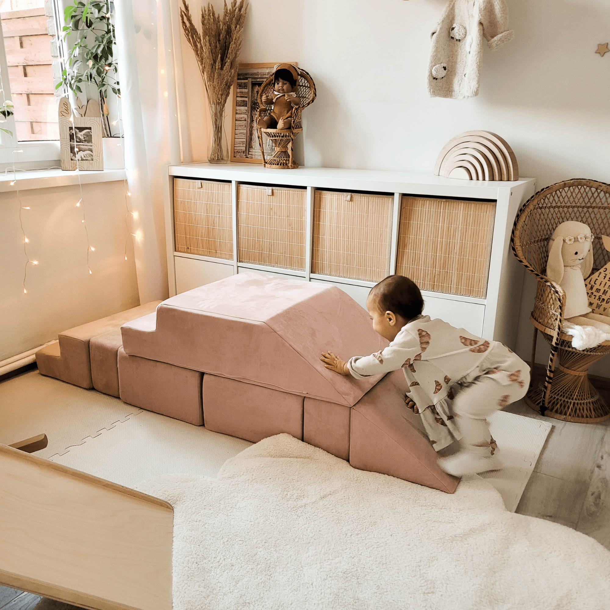 Meowbaby Sofa Modułowa dla Dziecka Bricks – 6 Elementów | Velvet