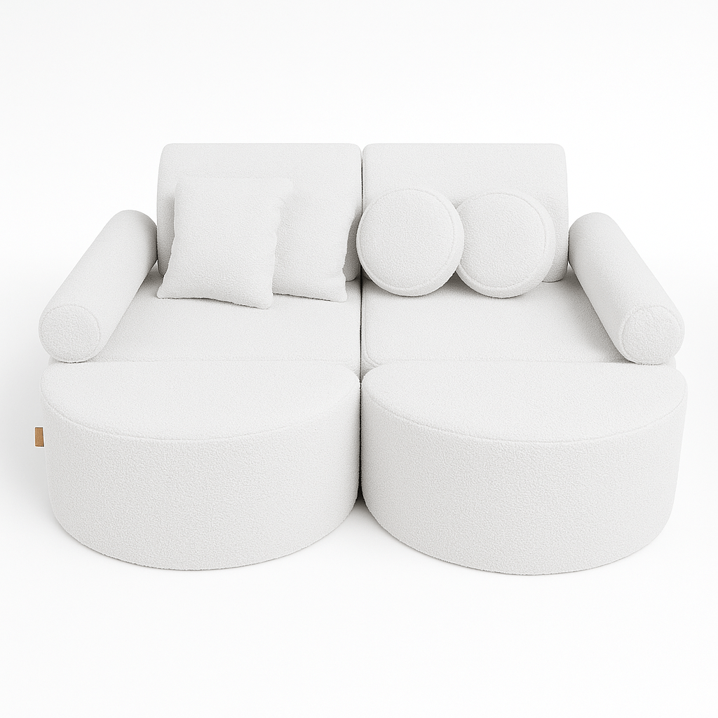 Meowbaby Sofa Modułowa dla Dziecka Max - 12 Elementów | Boucle